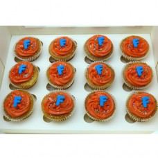 CupCakes with Buttercream, Sprinkles and Initial ($48 per dozen) (D, V)